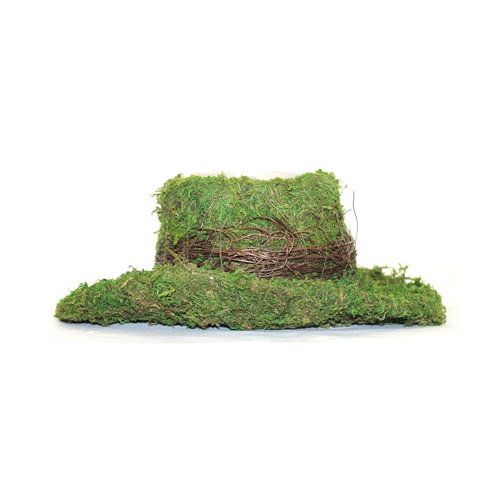 Small Moss Cowboy Hat LO Florist Supplies